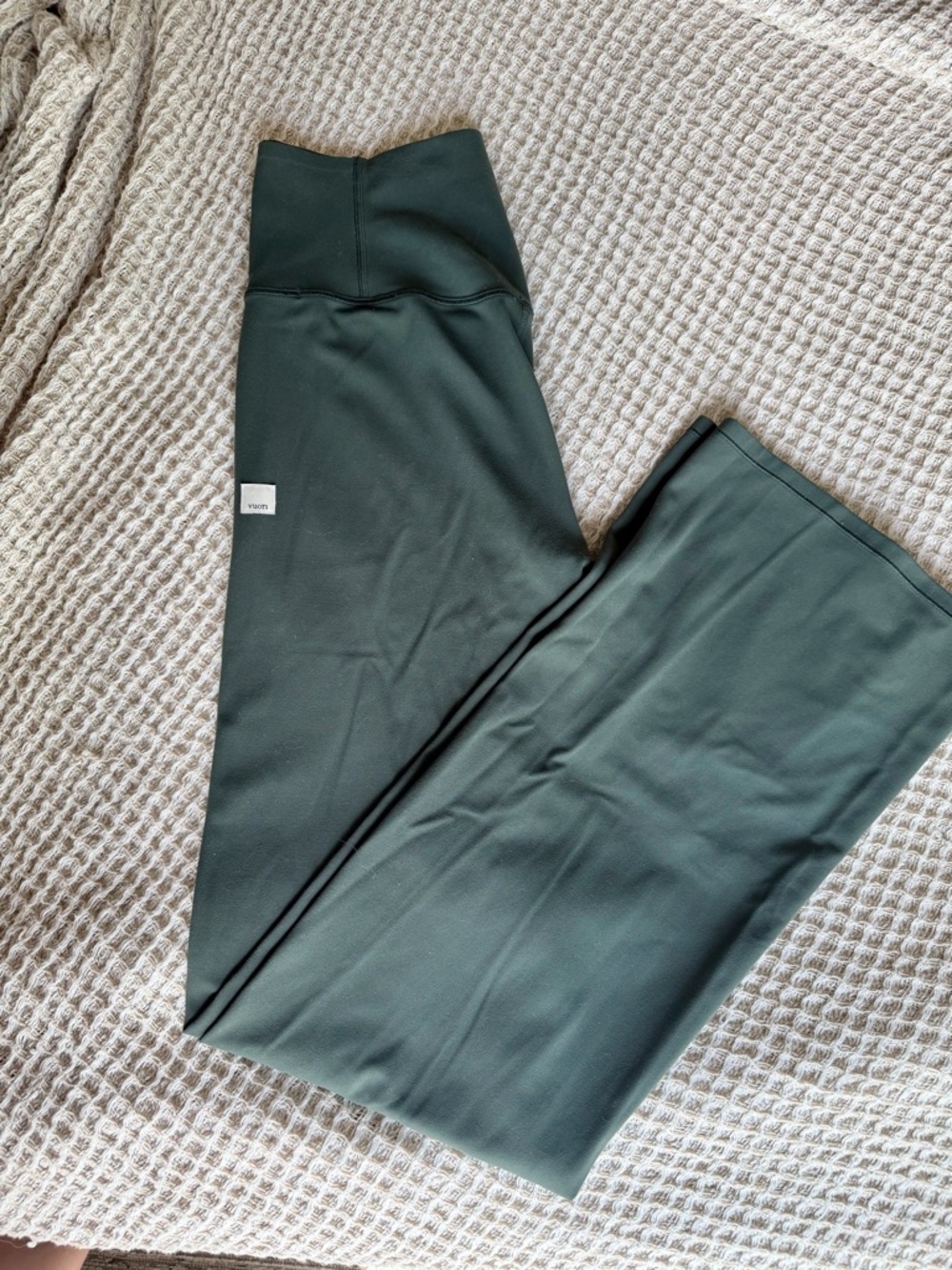 Viori Olive Green Wide Leg Leggings